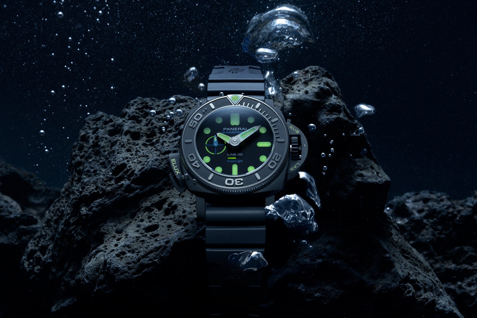 Panerai’s Submersible Elux Lab-ID Dive Watch Generates Its Own Light Show